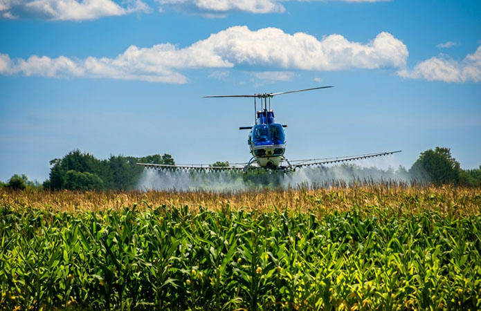 Helicopter Fertilizer Spreading Corpus Christi